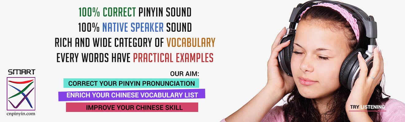 Listening test at Smart Chinese Pinyin Teacher (cnpinyin.com)